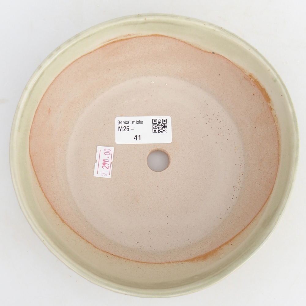 Keramická miska na bonsaje 18 x 18 x 5,5 cm, zelená