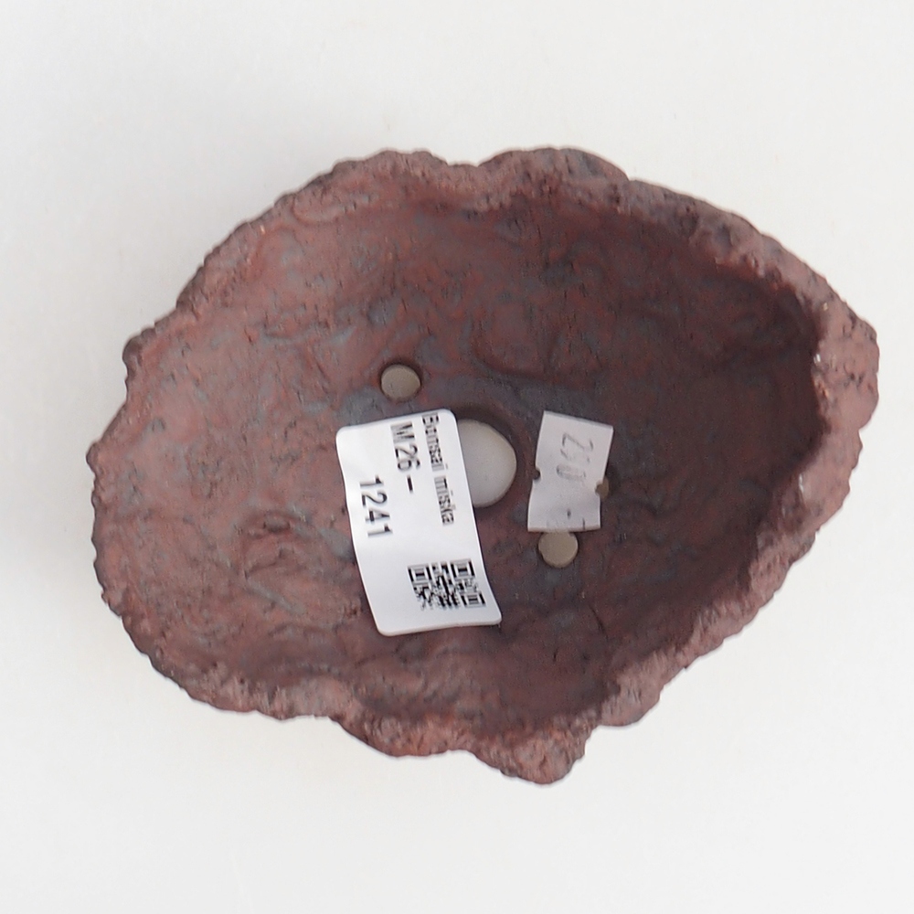 Keramická mušľa 10 x 8 x 8,5 cm , farba hnedá