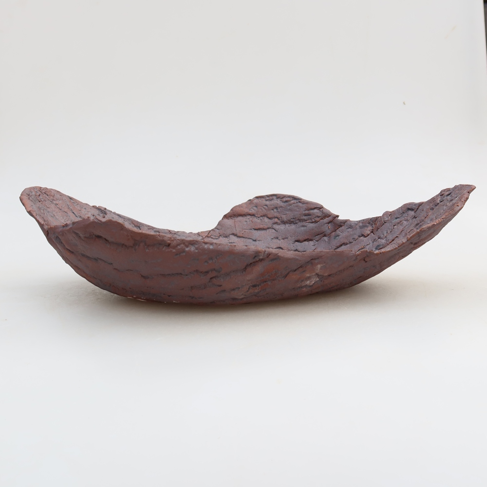 Keramická škrupina  31,5 x 19,5 x 7,5 cm, farba hnedá