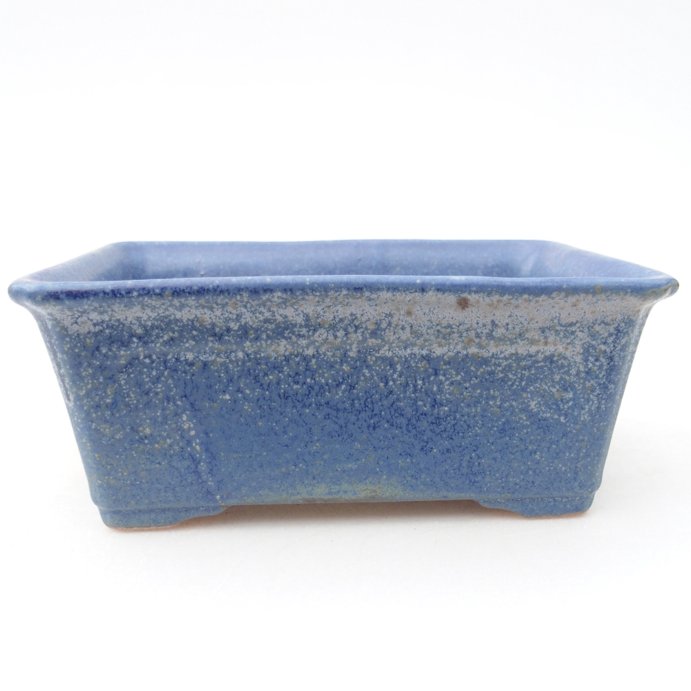 Keramická miska na bonsaje 13,5 x 10 x 5,5 cm, farba modrá