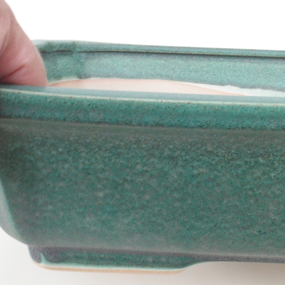 Bonsai miska H07 – 30 x 20,5 x 8 cm. - zelená