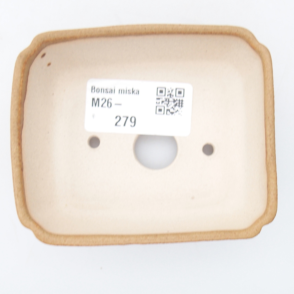 Mini bonsajová miska 8,5 x 7,5 x 3 cm, hnedá