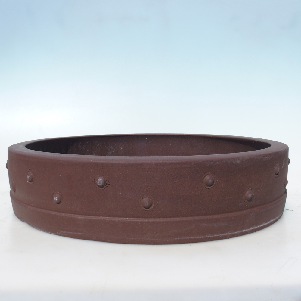 Miska na bonsaj 41,5 x 41,5 x 9,5 cm - hnedá