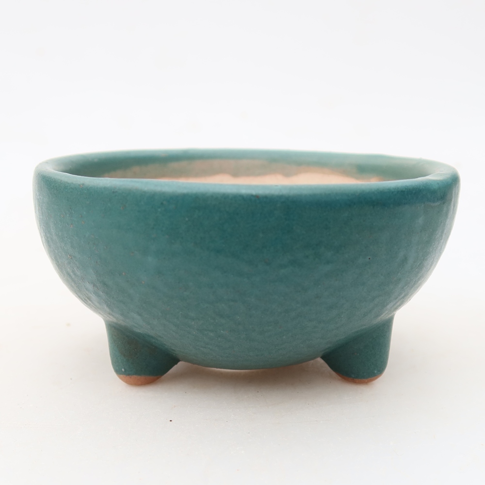 Keramická miska na bonsaje 10 x 10 x 5 cm, farba modrá