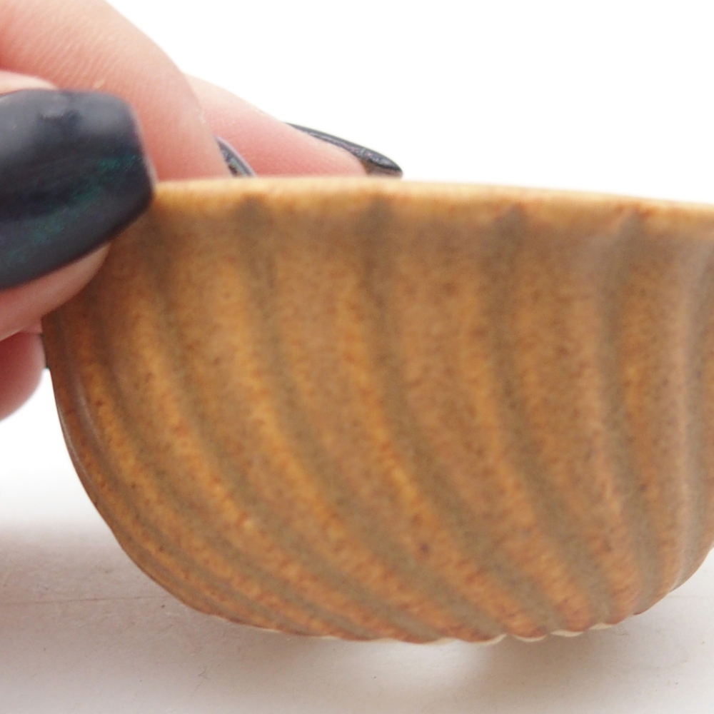 Mini bonsajová miska 5,5 x 5,5 x 3 cm, hnedá