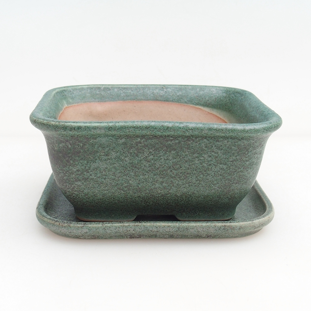 Miska na bonsaj + tanierik H38 - 12 x 10,5 x 5 cm.