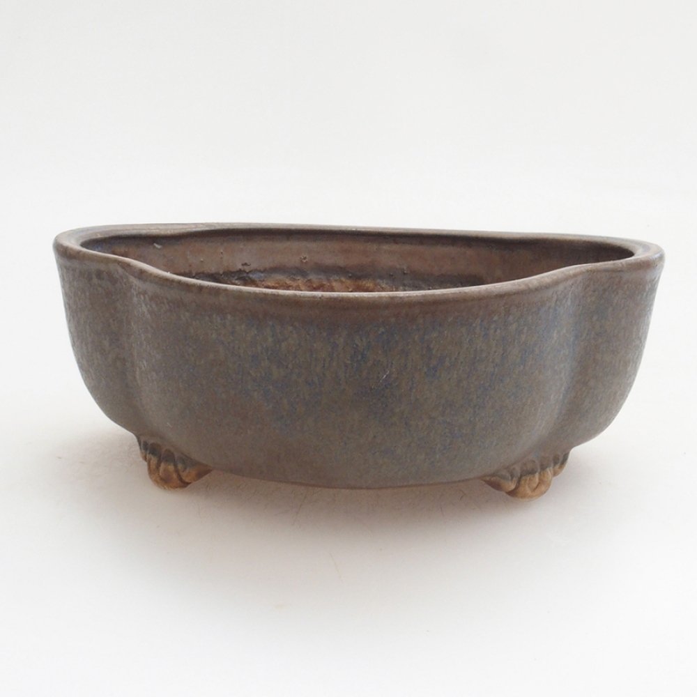 Keramická bonsai miska 13 x 12,5 x 5 cm, farba modra