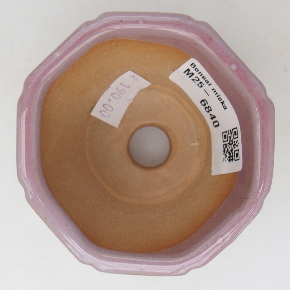 Keramická miska na bonsaje 7,5 x 7,5 x 6 cm, ružová