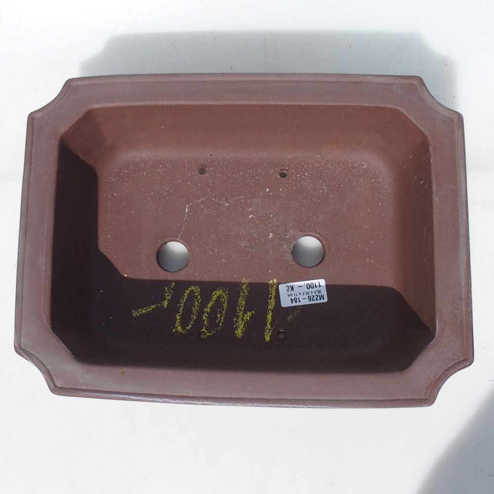 Miska na bonsaj 35,5 x 36,5 x 11 cm breza hnedá