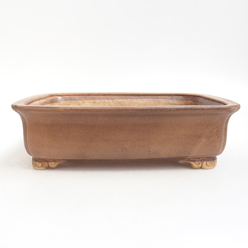 Keramická bonsai miska  25 x 20 x 7,5  cm, farba ružová