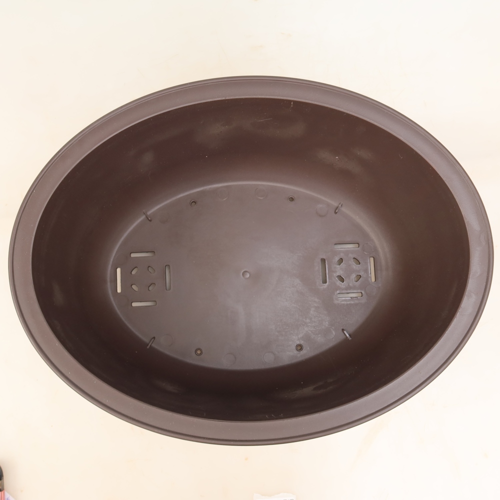 Plastová miska na bonsaje MP-30, hnedá – 39 × 30 × 14,5 cm