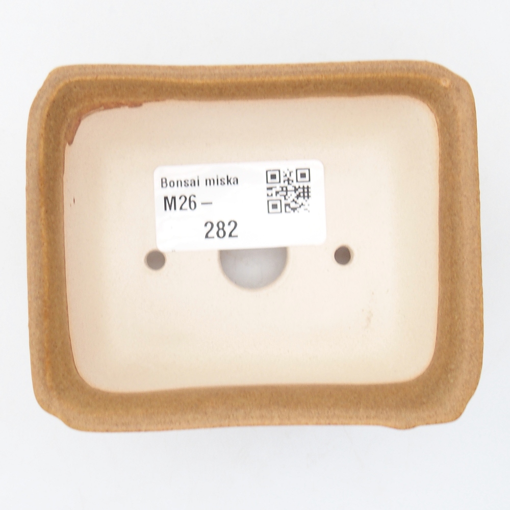 Mini bonsajová miska 9 x 7 x 4,5 cm, hnedá