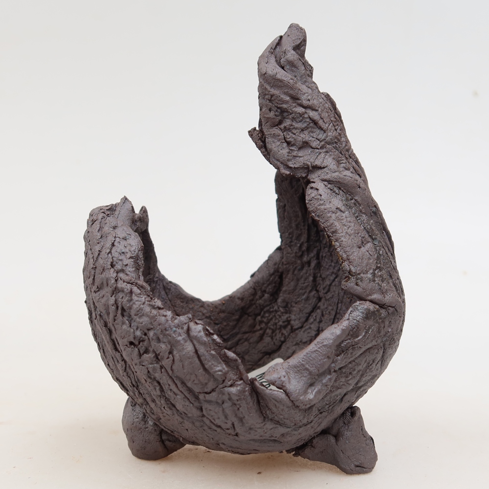 Keramická škrupina  8 x 8 x 13 cm, farba hnedá
