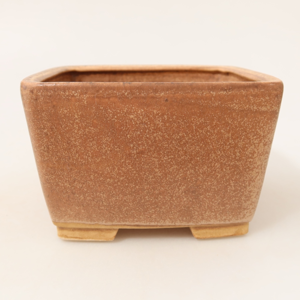 Keramická miska na bonsai 13 x 13 x 8 cm, farba ružová