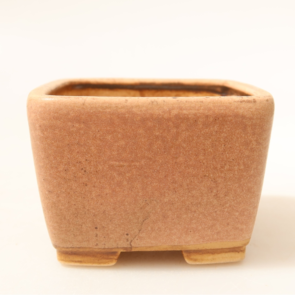 Keramická miska na bonsai 6,5 x 6,5 x 4,5 cm, farba ružová
