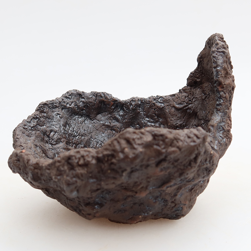 Keramická škrupina 9,5 x 8,5 x 8 cm, farba hnedá