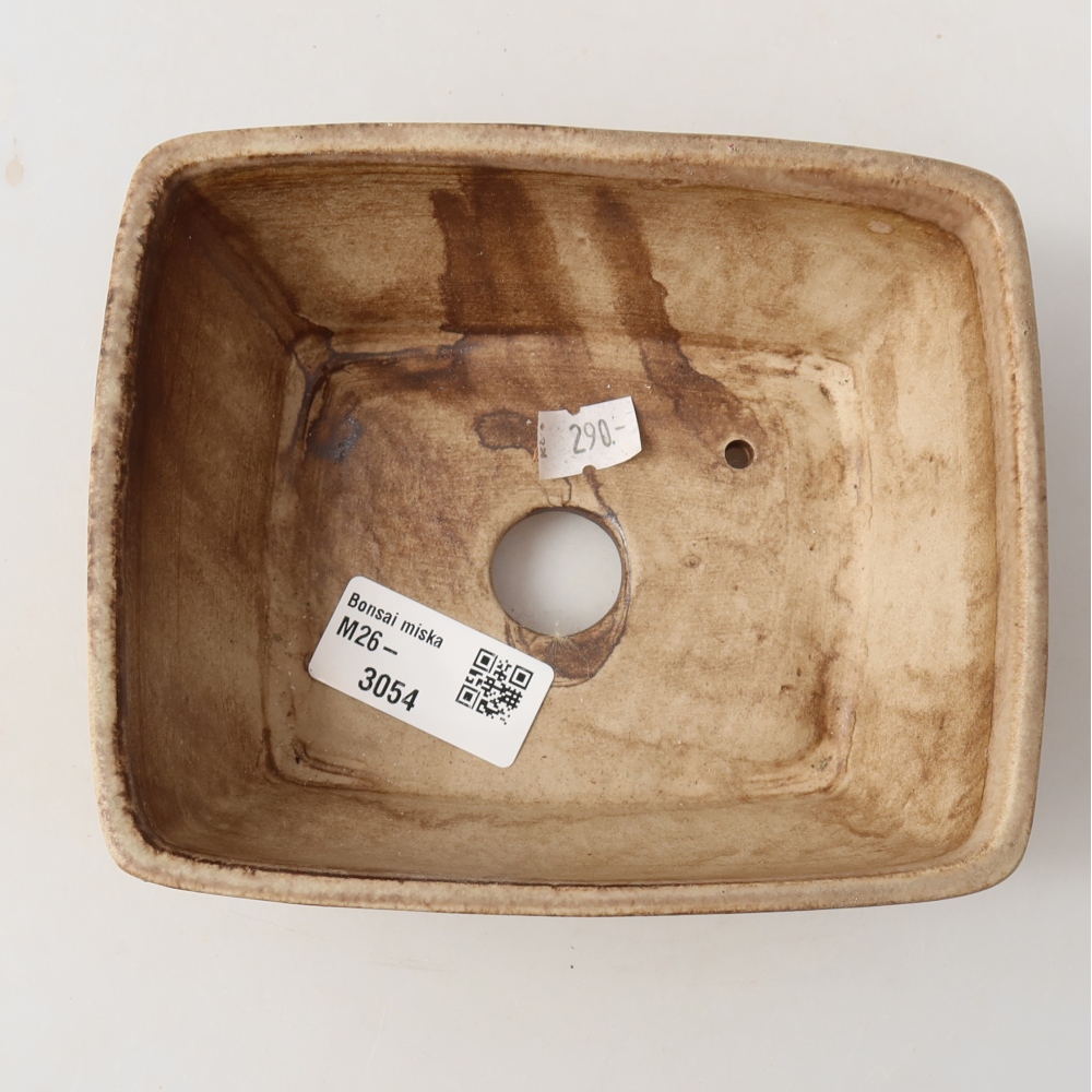 Keramická miska na bonsaje 15 x 12,5 x 5,5 cm, farba ružová