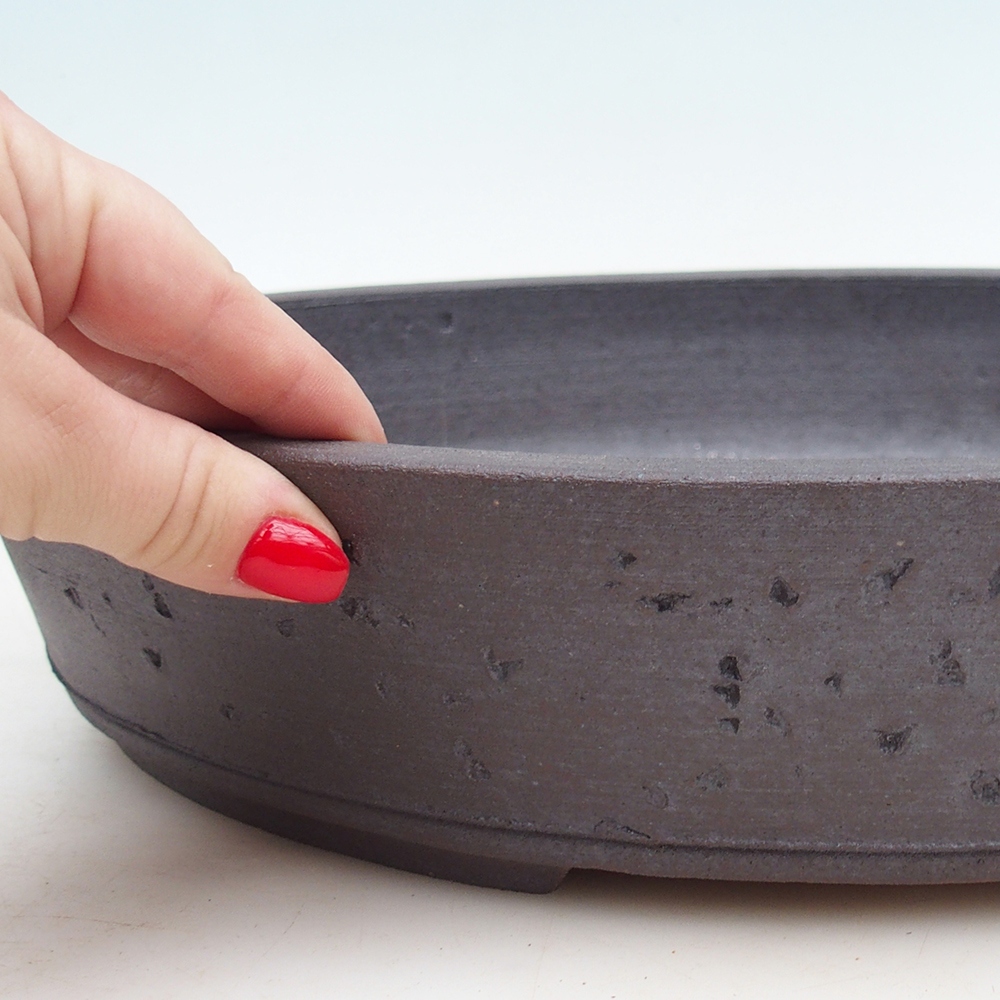 Miska na bonsaj 39 x 31,5 x 7,5 cm , farba hnedá