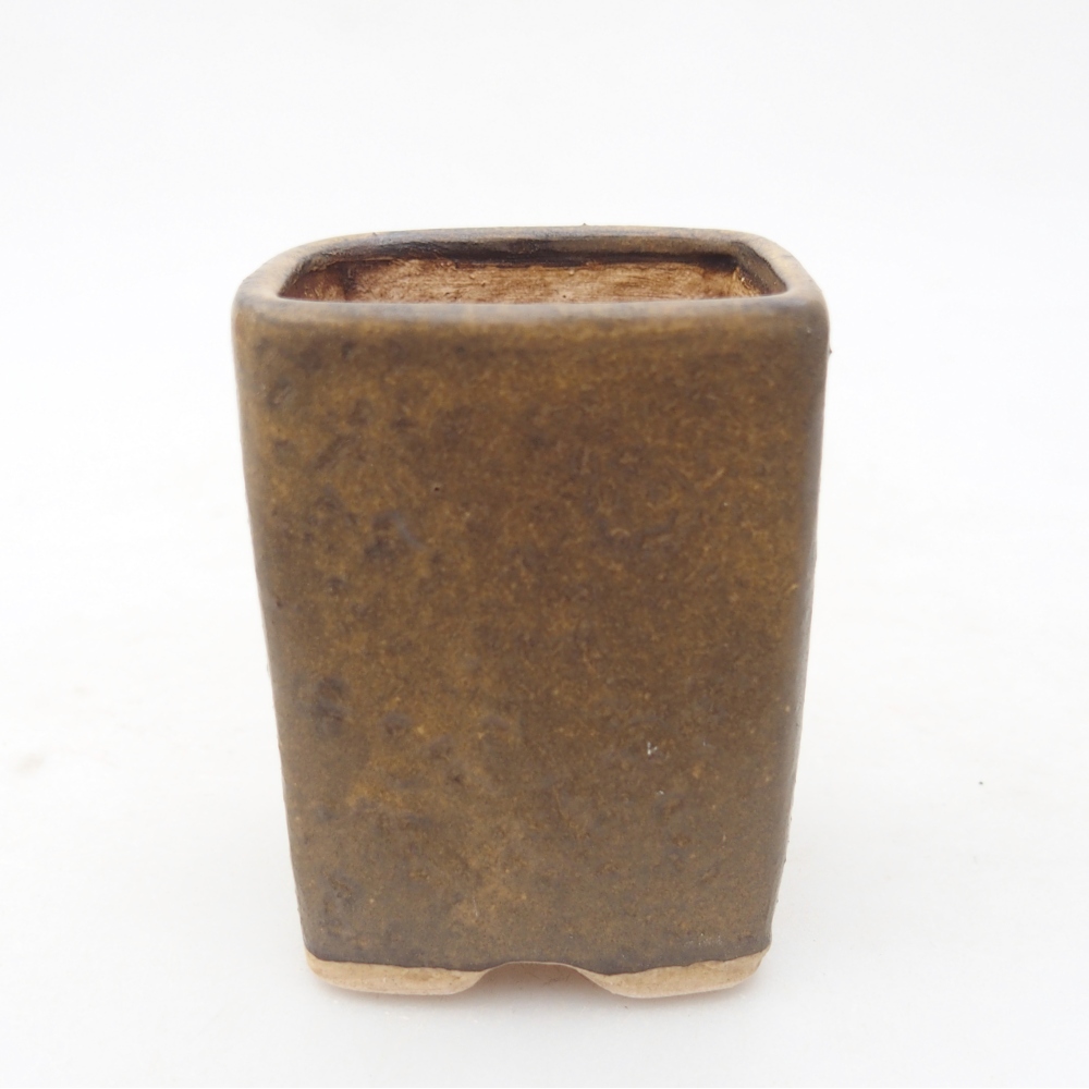 Keramická miska na bonsaje 5 x 5 x 6,5 cm, hnedá