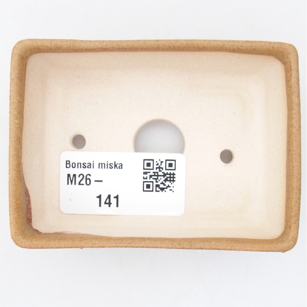 Mini bonsajová miska 8 x 6 x 2,5 cm, hnedá