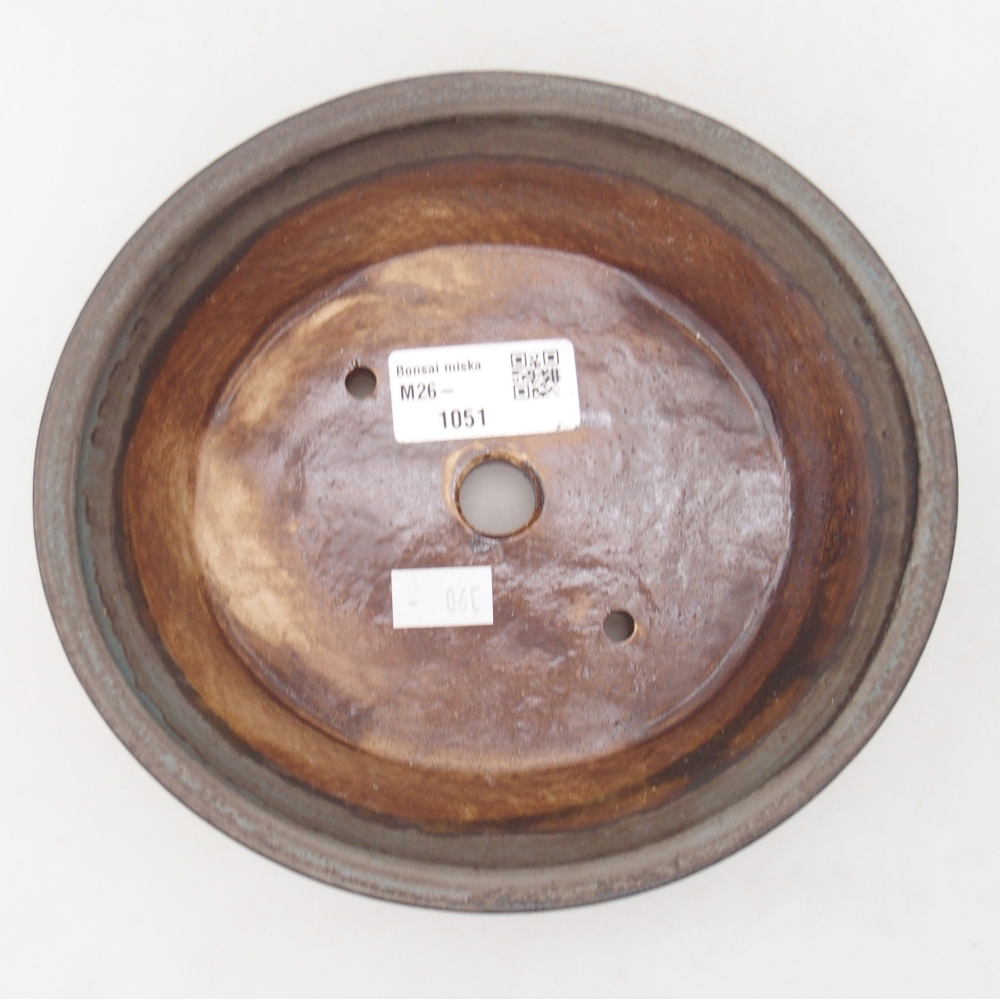 Keramická miska na bonsaje 17,5 x 16 x 5 cm, farba modrá