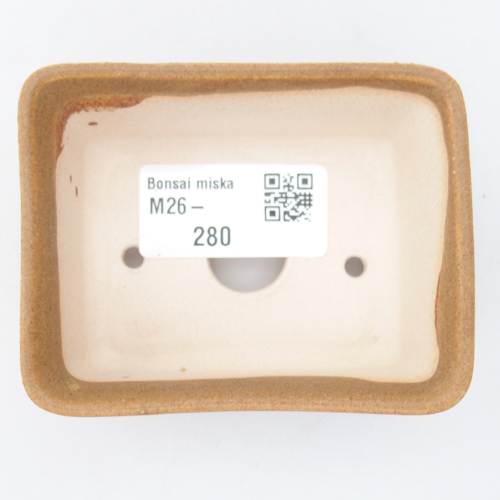 Mini bonsajová miska 8 x 6,5 x 3,5 cm, hnedá