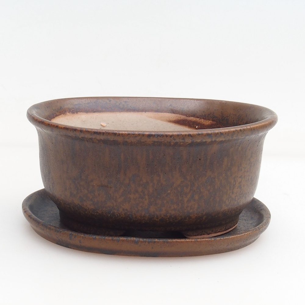 Miska na bonsaj + tanierik H30 - 12 x 10,5 x 5,5 cm.