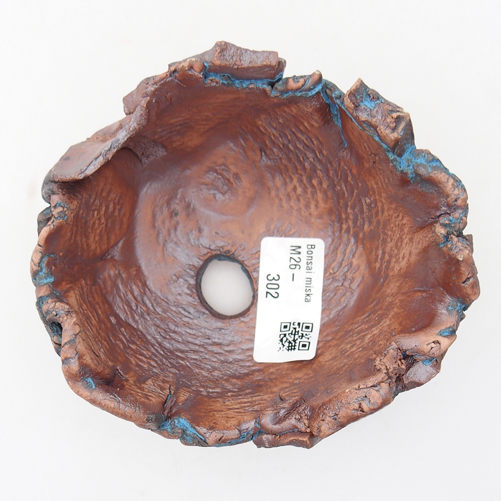 Keramická mušľa 11,5 x 11 x 7,5 cm , farba modrá