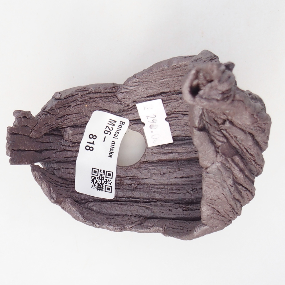 Keramická mušľa 10 x 8 x 14,5 cm , kovová farba