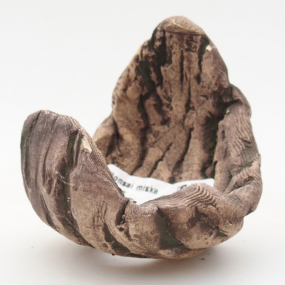 Keramická mušľa 6,5 x 6,5 x 8 cm , farba zelená
