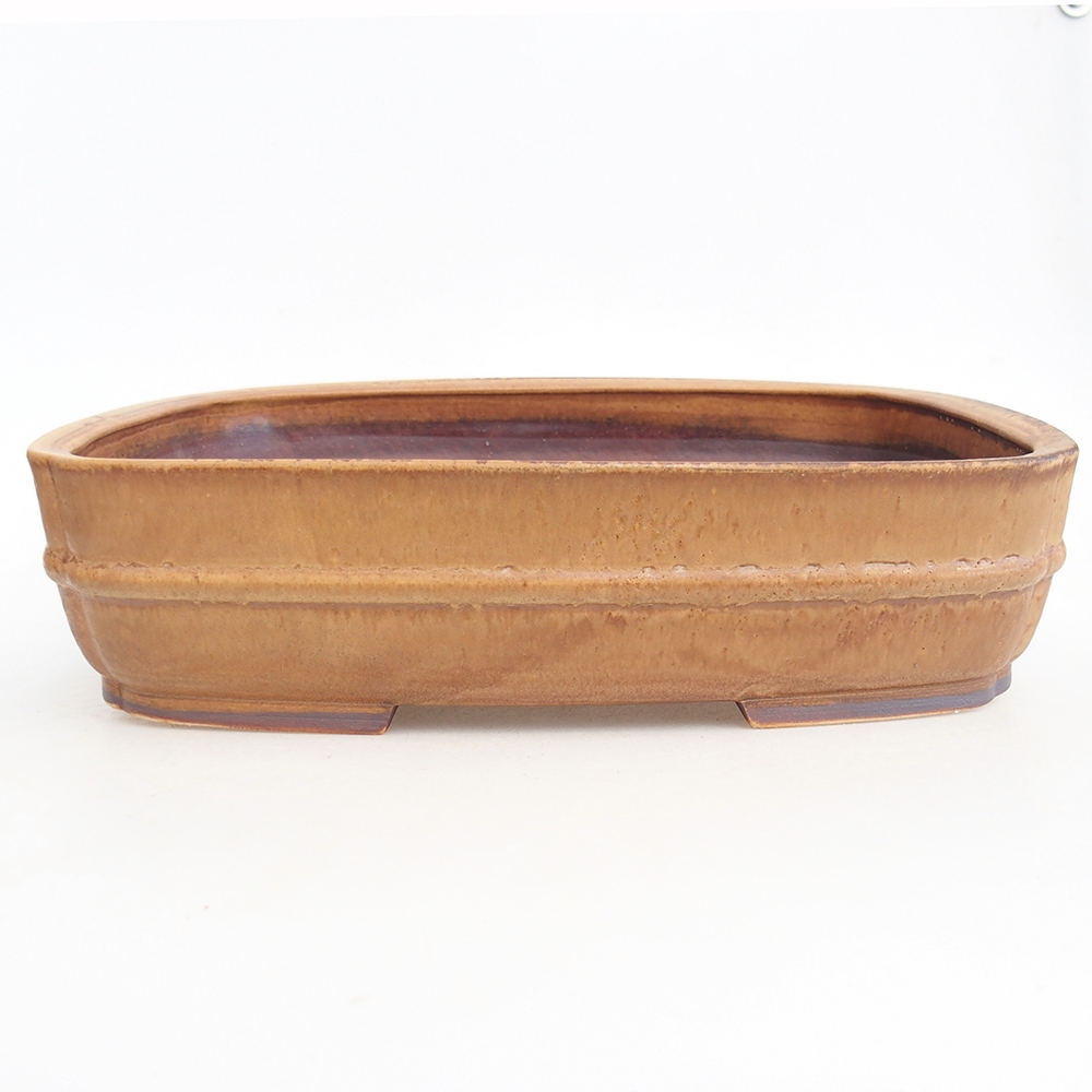 Keramická miska na bonsaje 29,5 x 24 x 7 cm, ružová