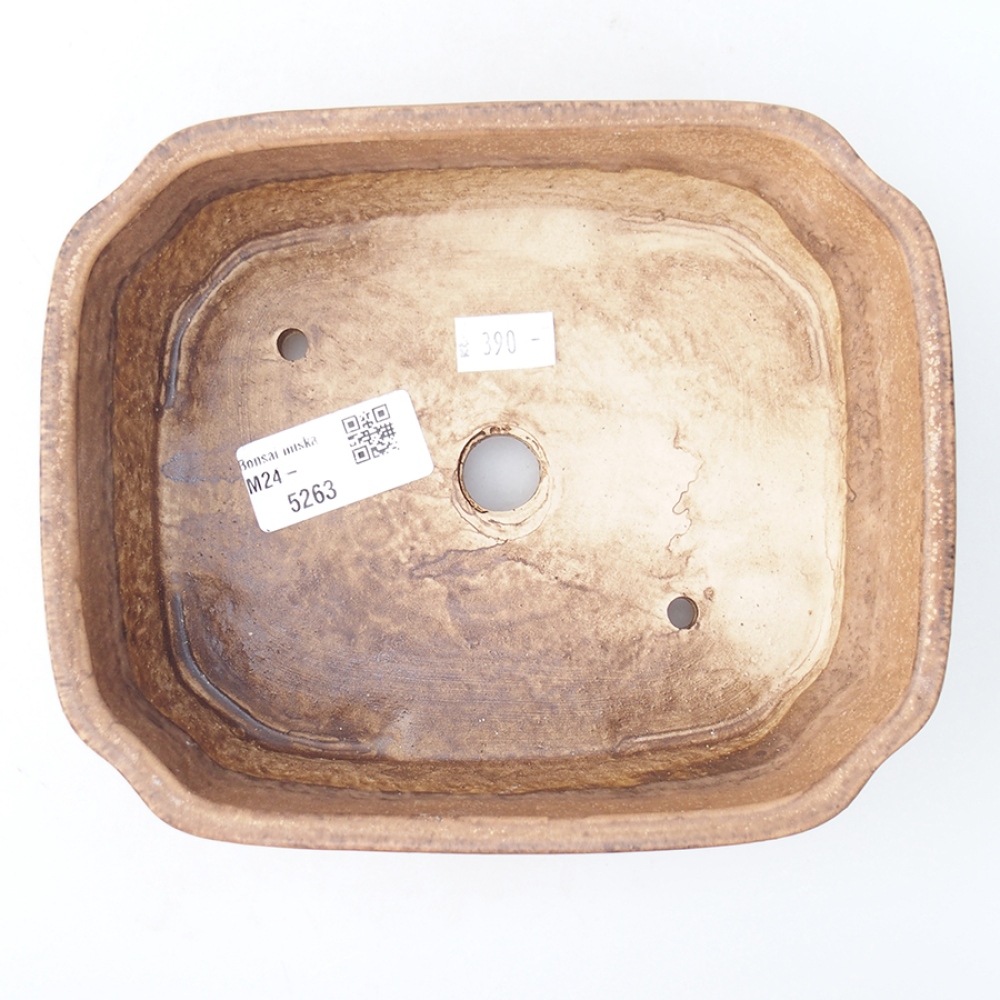 Keramická bonsai miska 17,5 x 14 x 4,5 cm, farba ružová