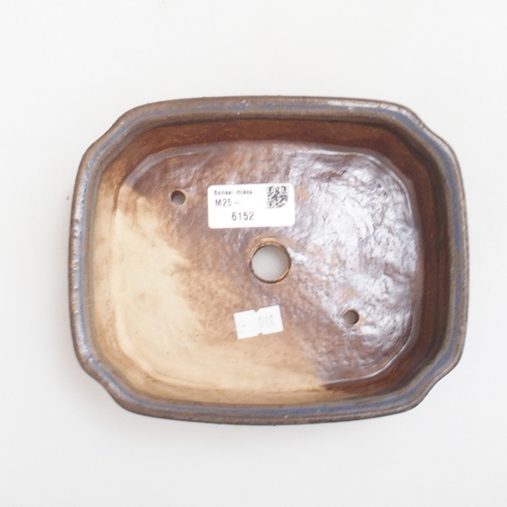 Keramická bonsai miska 17 x 14 x 4,5 cm, farba modra