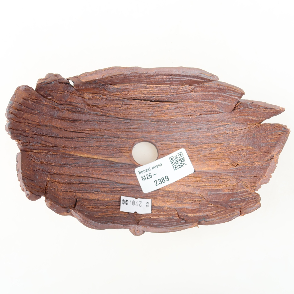 Keramická škrupina  15,5 x 10,5 x 10,5 cm, farba hnedá