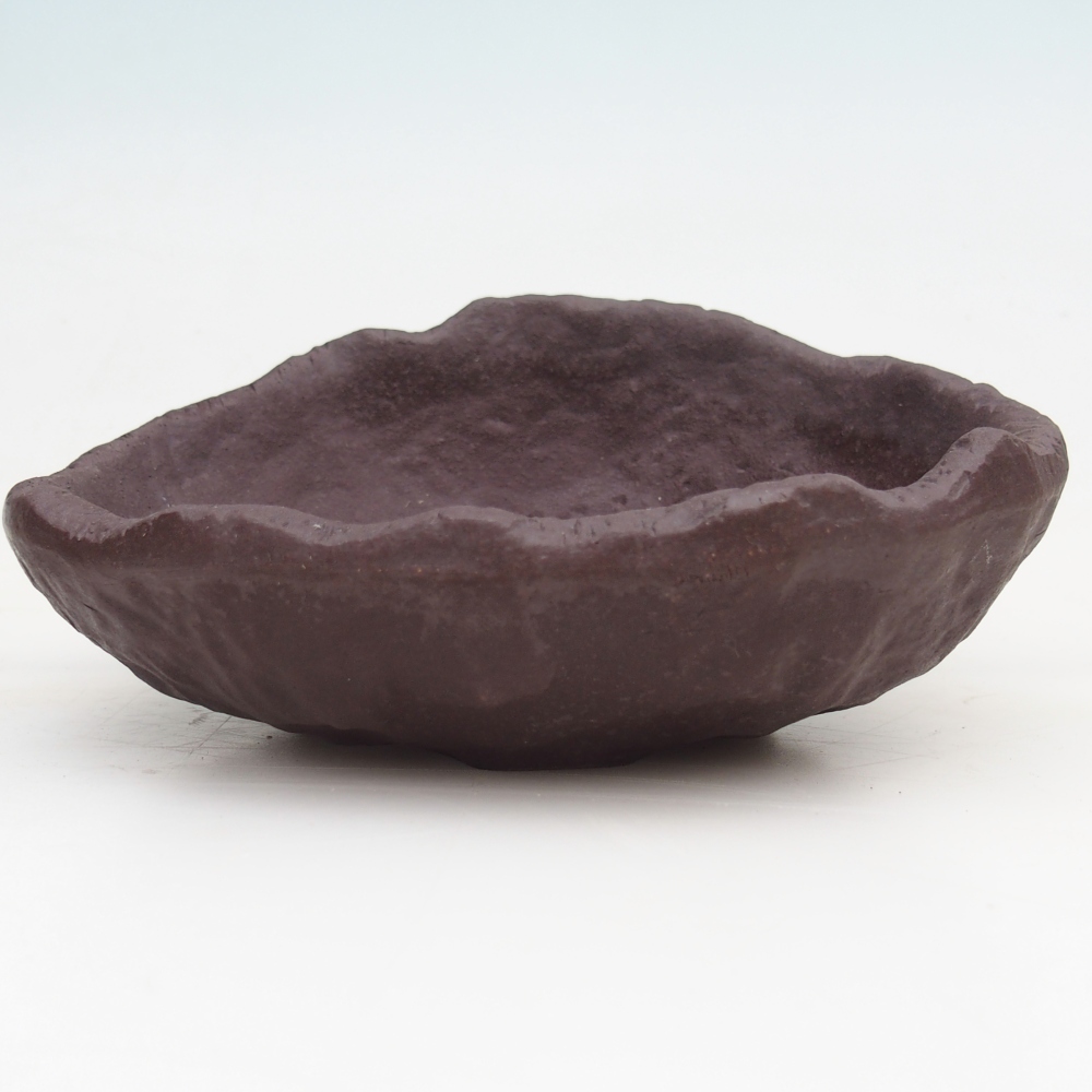 Keramická mušľa 15 x 11 x 6,5 cm , farba hnedá