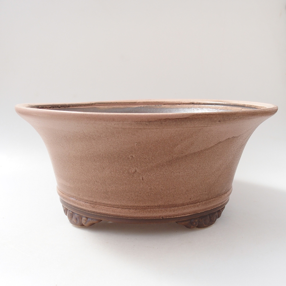Keramická miska na bonsaje 29 x 29 x 12 cm, ružová