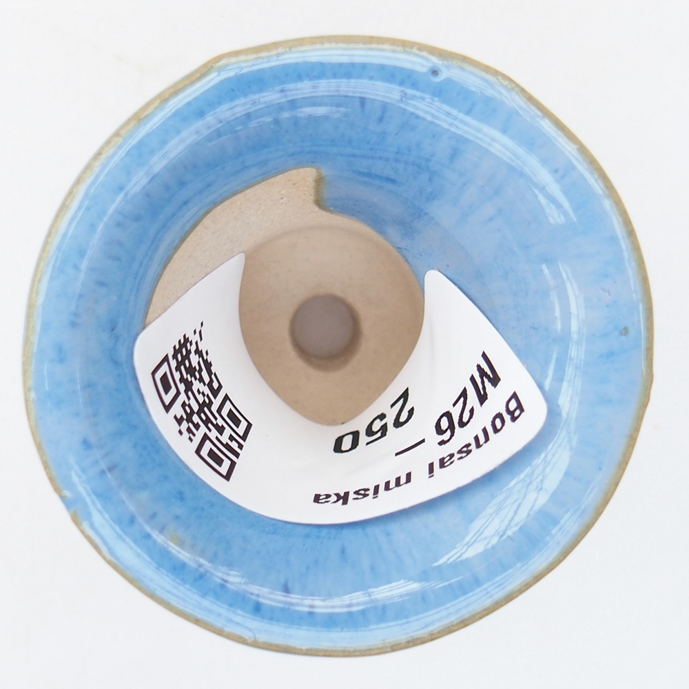 Mini bonsajová miska 4,5 x 4,5 x 3,5 cm, farba modrá