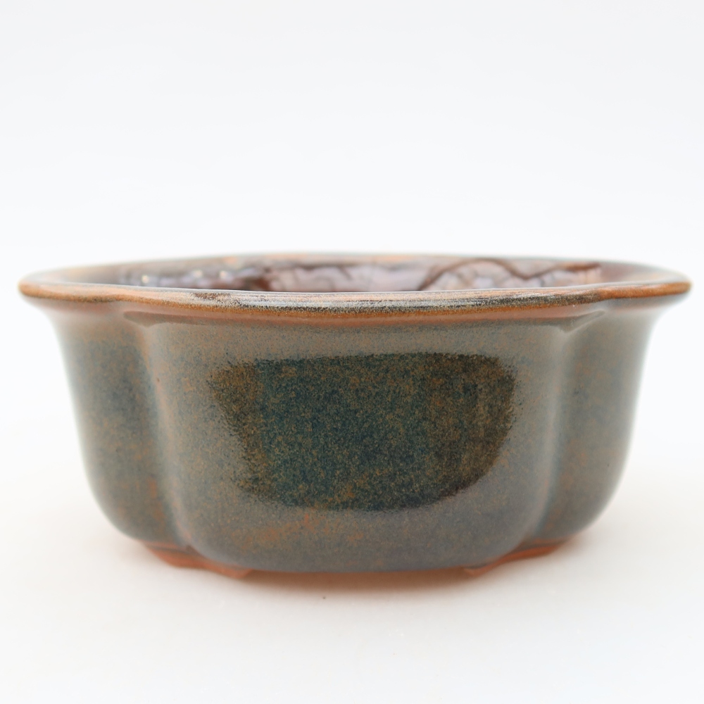 Keramická miska na bonsai 13,5 x 11 x 6 cm, farba hnedá
