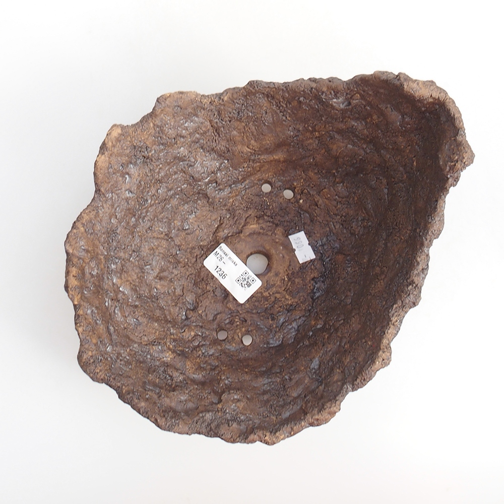 Keramická mušľa 19 x 15 x 14 cm , farba hnedá