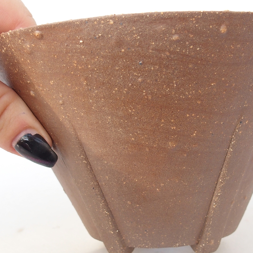 Keramická miska na bonsaje 15 x 15 x 9 cm, hnedá