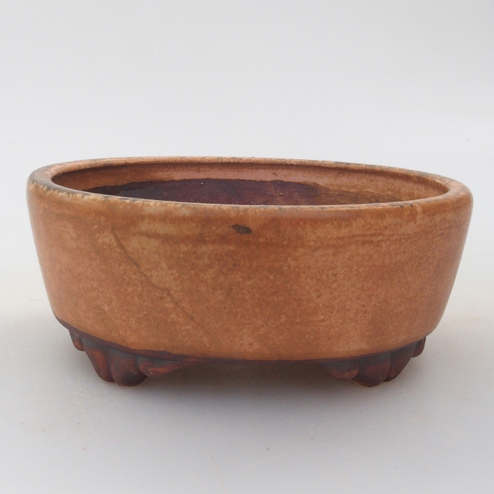 Keramická bonsai miska 9 x 8 x 3,5 cm, farba ružová