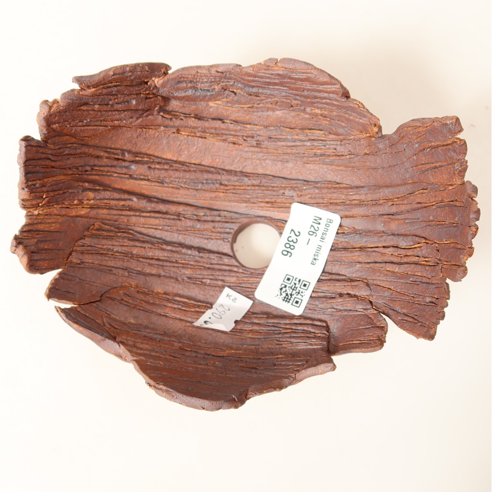 Keramická škrupina  14,5 x 11,5 x 7,5 cm, farba hnedá