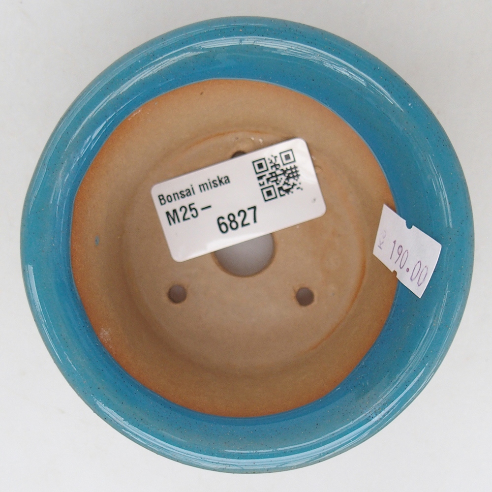 Keramická miska na bonsaje 9 x 9 x 5 cm, farba modrá