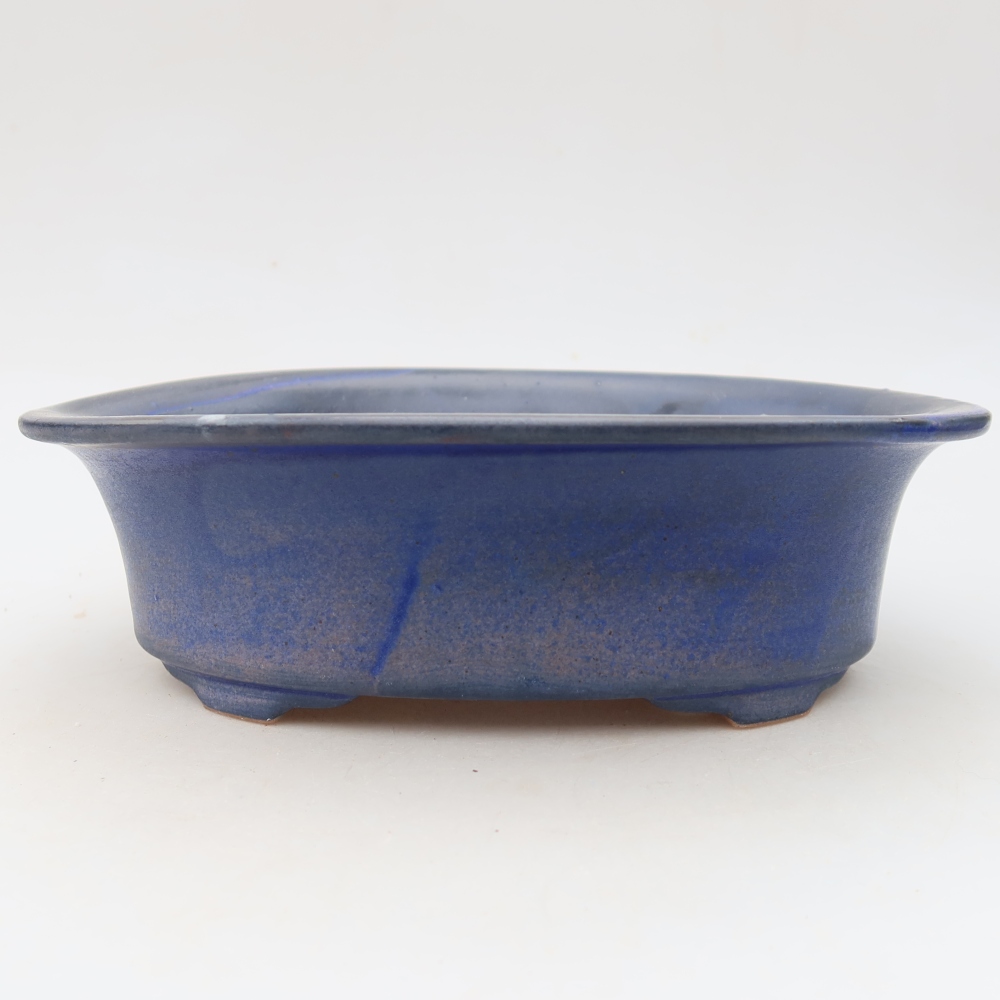 Keramická miska na bonsaje 22,5 x 17,5 x 6,5 cm, farba modrá
