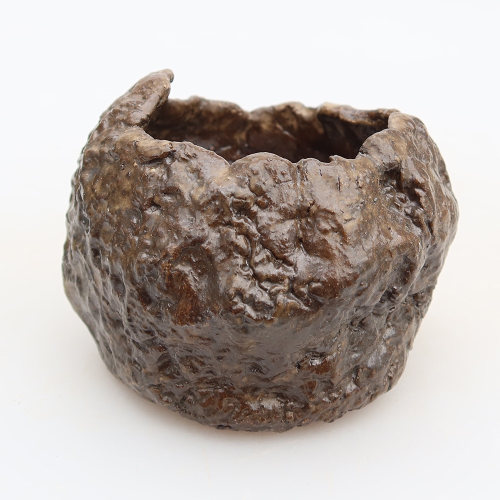 Keramická škrupina  6 x 4,5 x 6 cm, farba hnedá