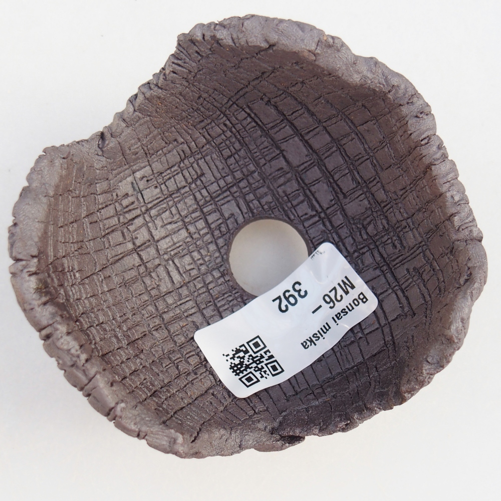 Keramická mušľa 8 x 8 x 6,5 cm , kovová farba