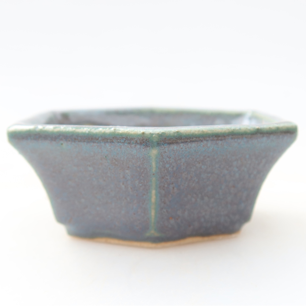Keramická miska na bonsai 6 x 5,5 x 2,5 cm, farba sivá