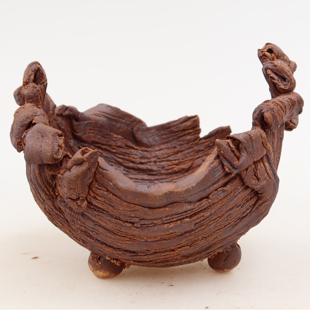 Keramická škrupina  11,5 x 10 x 8 cm, farba hnedá