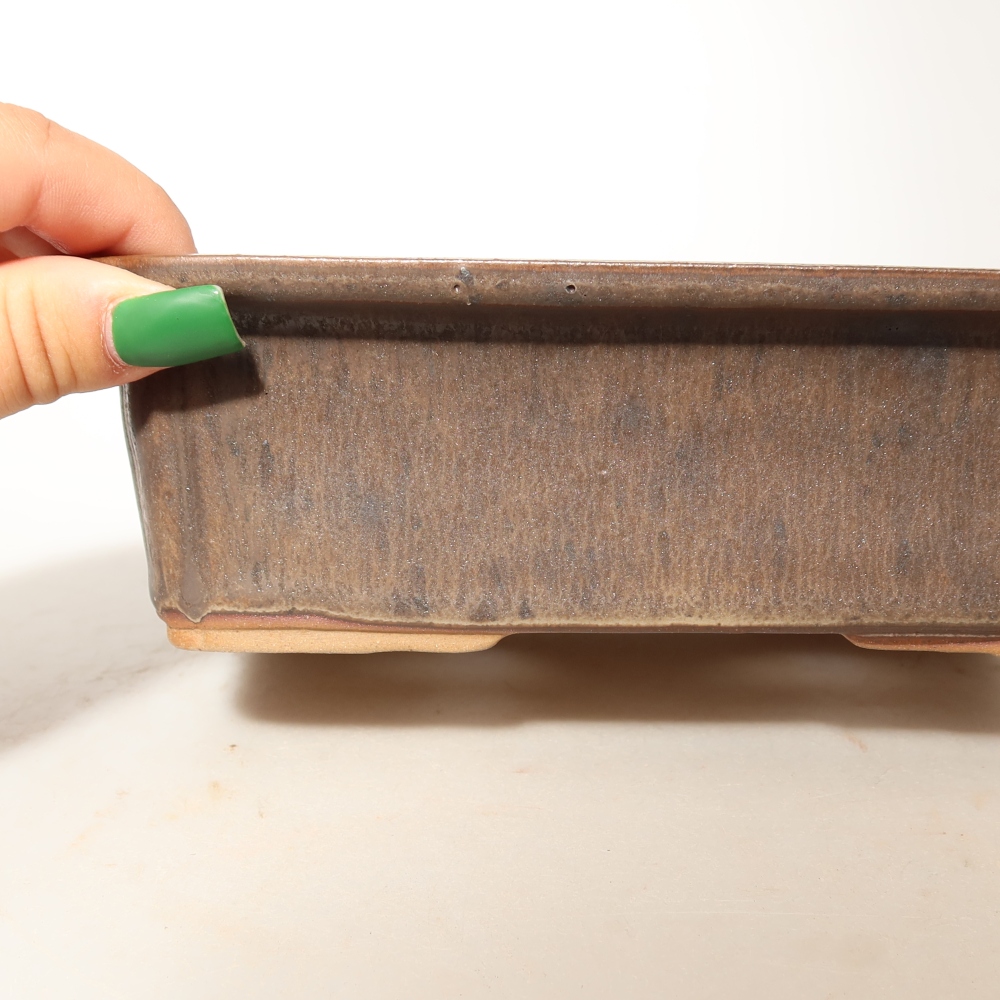 Keramická miska  20 x 15,5 x 5,5 cm, farba hnedá