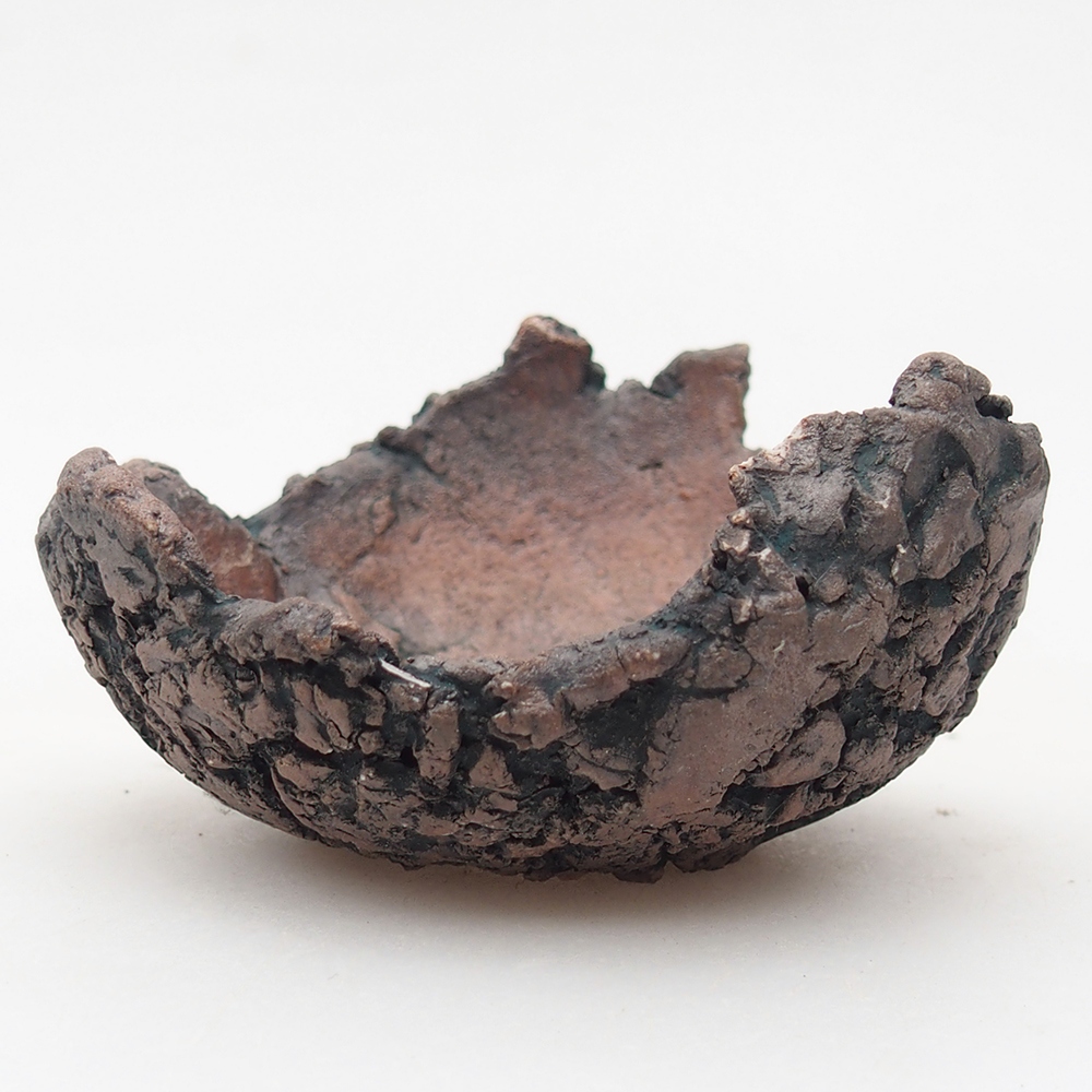 Keramická mušľa 8,5 x 8 x 4,5 cm , farba zelená
